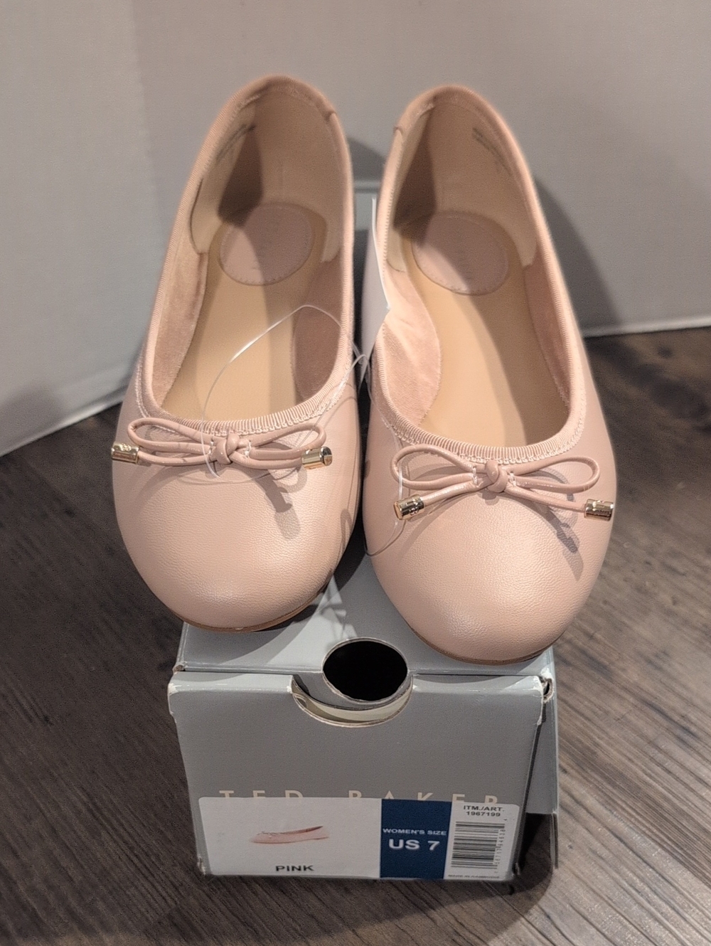 Ted Baker Blush Bow Ballet Flats